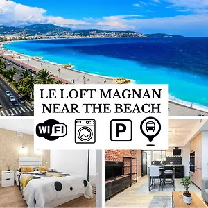  Apartment Le Loft Magnan - Ac- Pres Mer - Wifi - Parking - Confort Et Moderne - Supermarches Et Tram Proches
